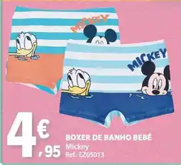 E.Leclerc Boxer de banho bebé mickey promoção