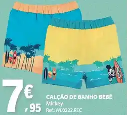 E.Leclerc Calção de banho bebé promoção
