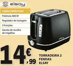 E.Leclerc Torradeira 2 fendas elsay promoção