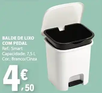E.Leclerc Balde de lixo com pedal promoção