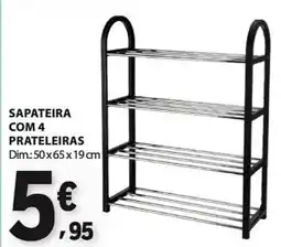 E.Leclerc Sapateira com 4 prateleiras promoção