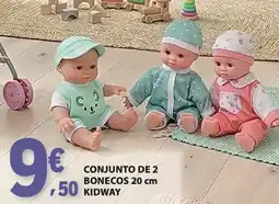 E.Leclerc Conjunto de 2 bonecos 20 cm kidway promoção