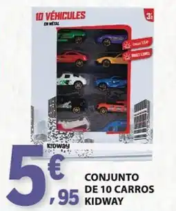 E.Leclerc Conjunto de 10 carros kidway promoção