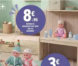 E.Leclerc Boneca manon faz xixi 38 cm kidway promoção