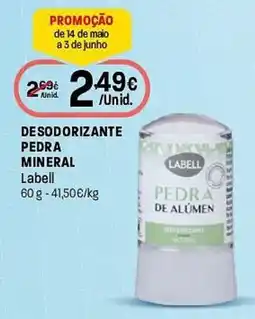 Intermarché Desodorizante pedra mineral Labell promoção