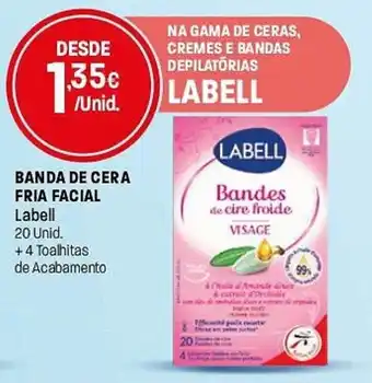 Intermarché Banda de cera fria facial Labell promoção