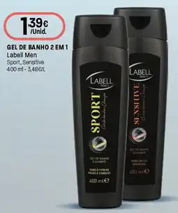 Intermarché Gel de banho 2 em 1 Labell Men promoção
