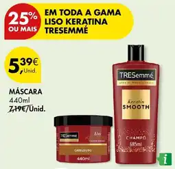 Pingo Doce TRESemmé Máscara promoção