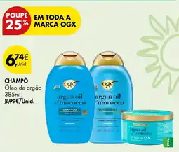 Pingo Doce Argan oil champô promoção