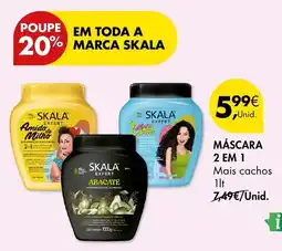 Pingo Doce Skala máscara 2 em 1 mais cachos promoção