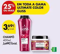 Pingo Doce Gliss champô promoção