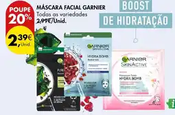 Pingo Doce Máscara facial garnier promoção
