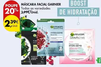 Pingo Doce Máscara facial garnier promoção