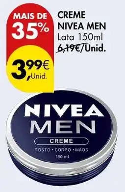 Pingo Doce Creme nivea men lata promoção