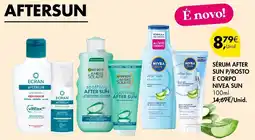 Pingo Doce Sérum after sun p/rosto e corpo nivea sun promoção