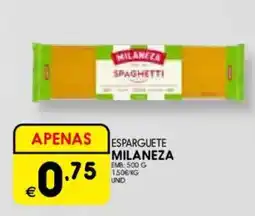 Meu Super Esparguete milaneza promoção