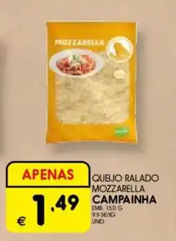 Meu Super Queijo ralado mozzarella campainha promoção