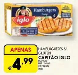 Meu Super Hamburgueres s/ gluten capitão iglo promoção