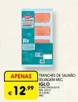 Meu Super Tranches de salmão selvagem msc iglo promoção