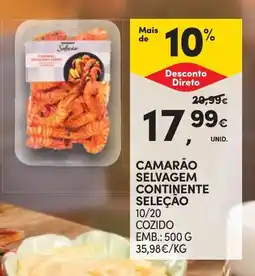 Continente Camarão selvagem continente seleção 10/20 promoção