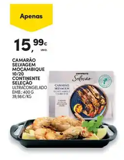 Continente Camarão selvagem moçambique 10/20 continente seleção promoção