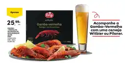 Continente Gamba-vermelha selvagem de moçambique 30/40 frip congelada promoção