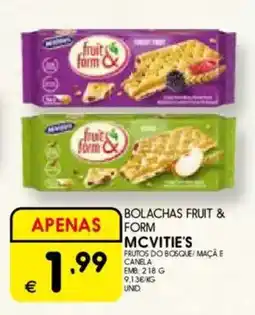 Meu Super Bolachas fruit & form mcvitie's promoção