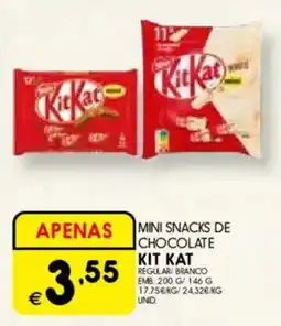 Meu Super Mini snacks de chocolate kit kat promoção