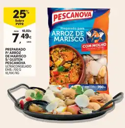 Continente Preparado p/arroz de marisco s/glúten pescanova promoção