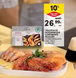 Continente Trilogia de moçambique continente seleçao ultracongelado promoção