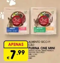 Meu Super Alimento seco p/ cão purina one mini promoção