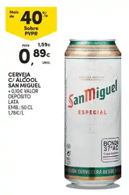 Continente Cerveja c/ álcool san miguel promoção