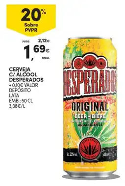 Continente Cerveja c/ alcool desperados promoção