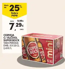 Continente Cerveja c/ alcool super bock promoção