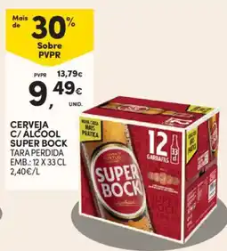 Continente Cerveja c/ álcool super bock promoção