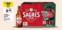 Continente Cerveja c/ álcool sagres mini promoção