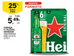 Continente Cerveja c/ alcool heineken promoção