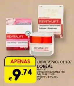 Meu Super Creme rosto/ olhos l'oréal promoção