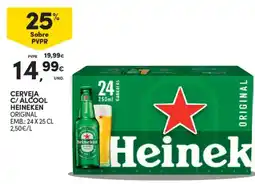 Continente Cerveja c/ álcool heineken original promoção