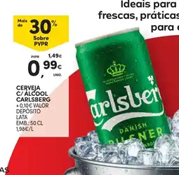 Continente Cerveja c/ alcool carlsberg promoção