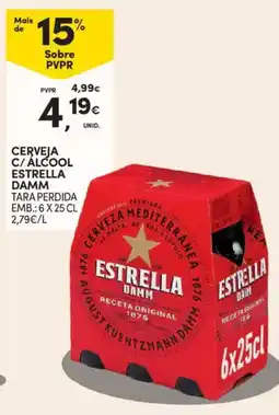 Continente Cerveja c/ alcool estrella damm promoção