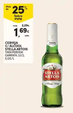 Continente Cerveja c/ alcool stella artois tara perdida promoção