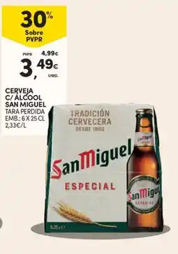 Continente Cerveja c/ alcool san miguel promoção