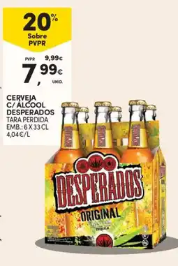 Continente Cerveja c/ alcool desperados promoção