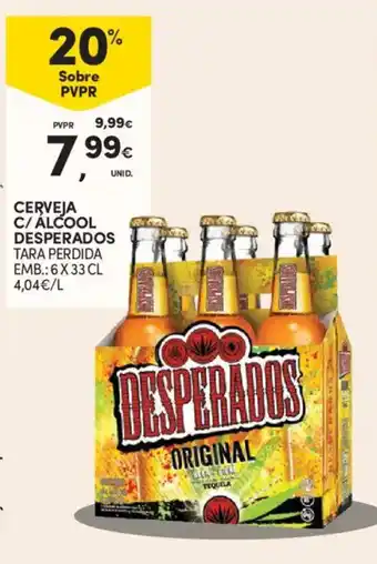 Continente Cerveja c/ alcool desperados promoção