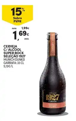Continente Cerveja c/ alcool super bock seleçao 1927 promoção