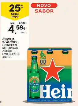 Continente Cerveja s/ álcool heineken promoção