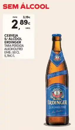 Continente Cerveja s/alcool erdinger tara perdida alkoholfrei promoção