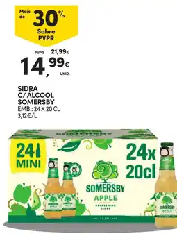 Continente Sidra c/ álcool somersby promoção
