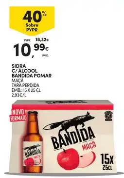 Continente Sidra c/ alcool bandida pomar promoção